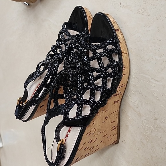 Prada Sport Black wedges - Picture 1 of 10
